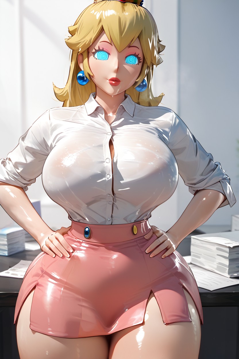 Barbie Face, Front View, Dull Eyes AI Porn