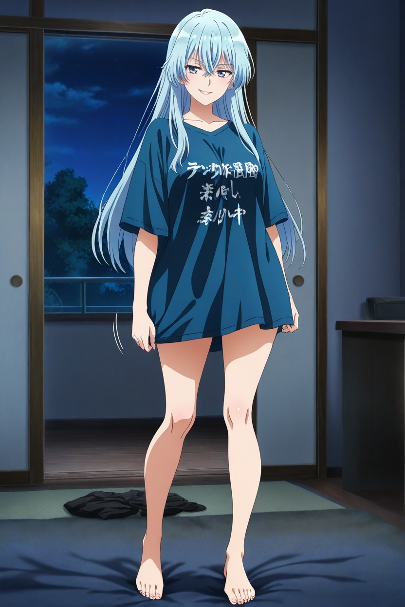 Petite Poitrine, Night Time, Petit Cul Porno IA Hentai