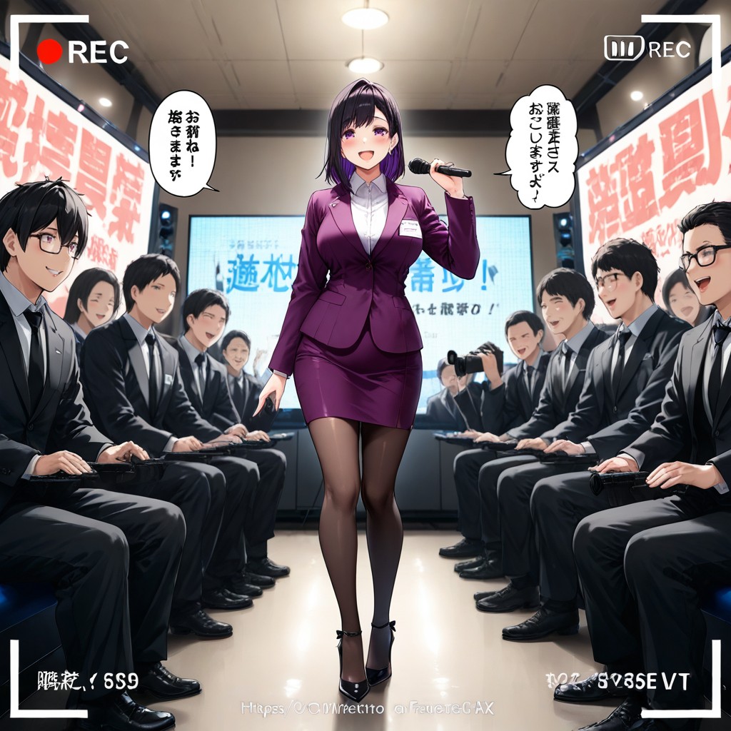 Cinematic, Nerds, Purple Blazer Hentai AI Porn