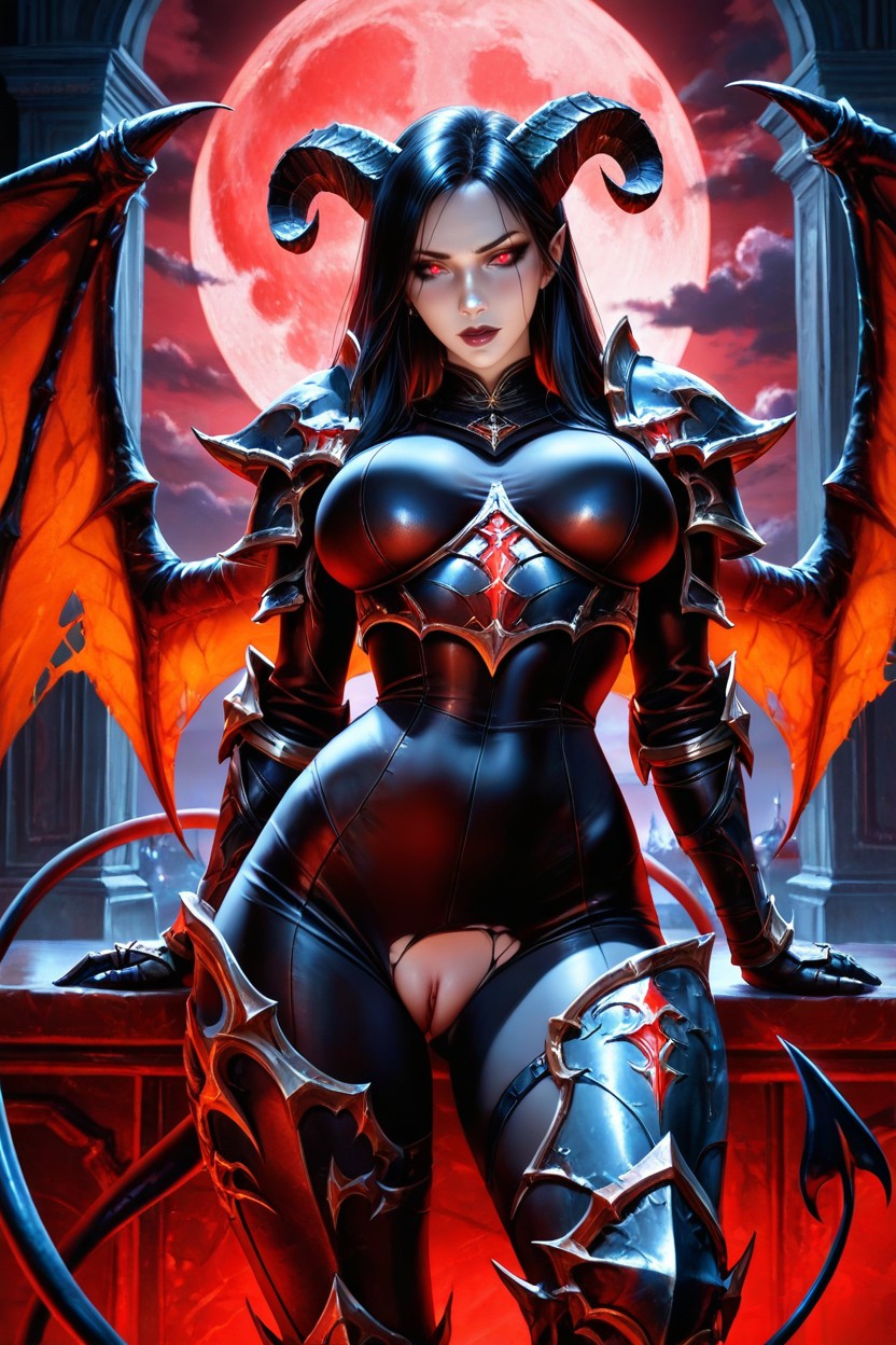 Big Moon, Full Plate Armor, Knight Armor AI Porn