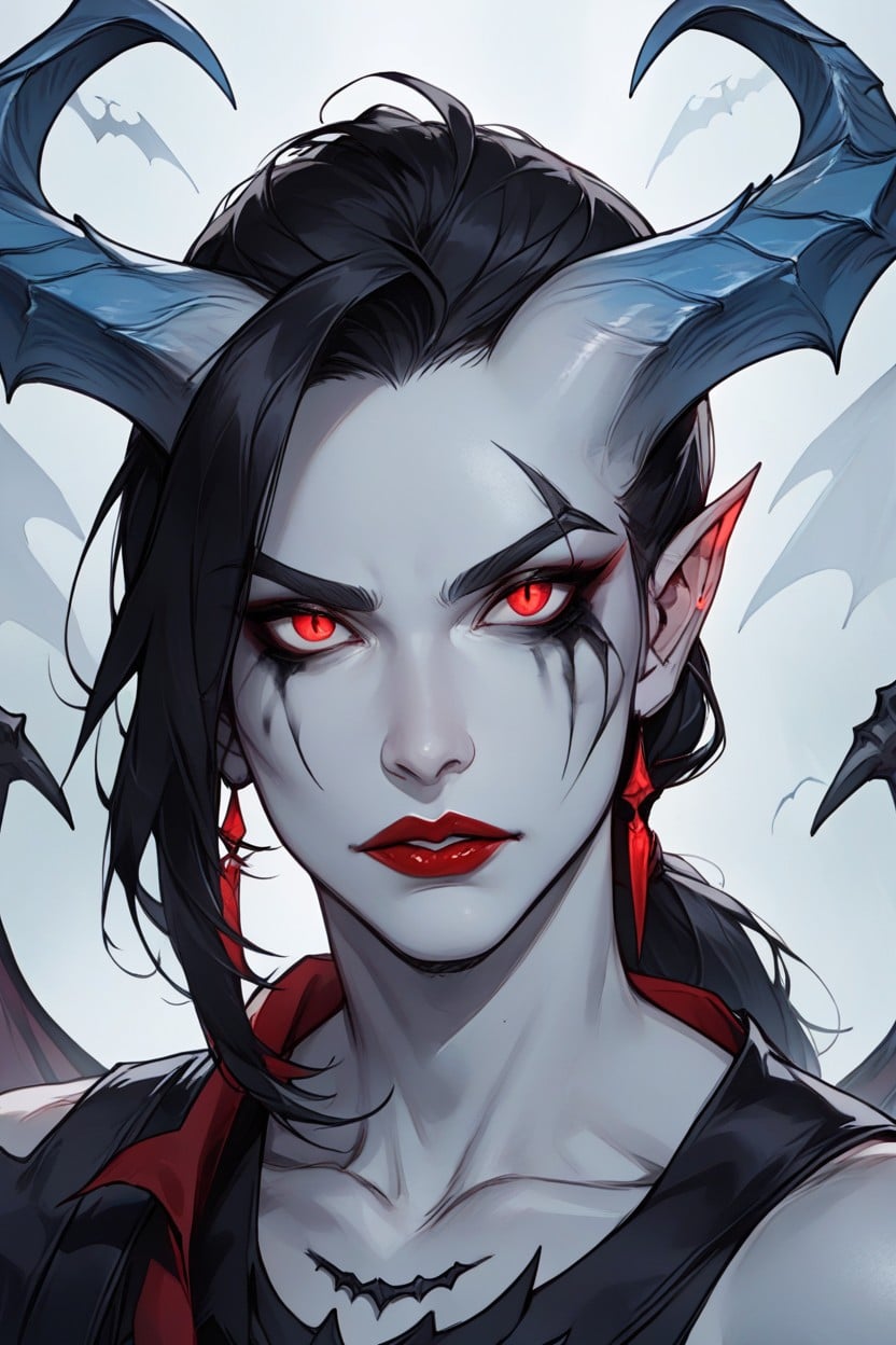 Human Ears, Goth Makeup, Normal Ears Hentai AI Porn