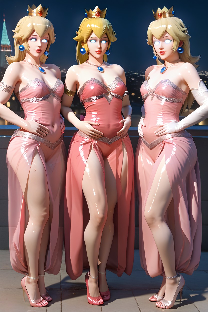 Cosplay, Harem, Blank Expression AI Porn