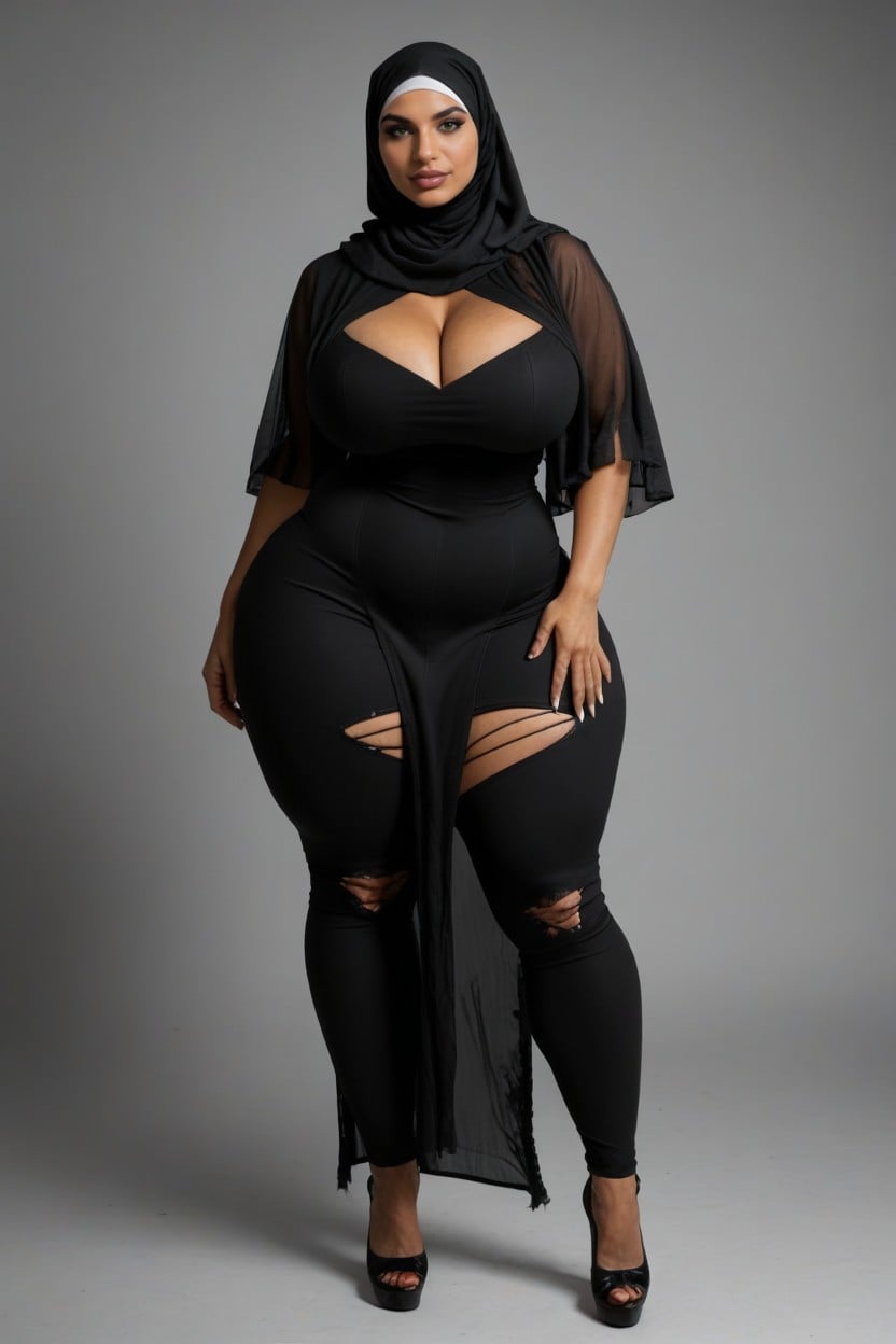 Wasp Waist, Sexy, Extremely Large Ass AI Porn