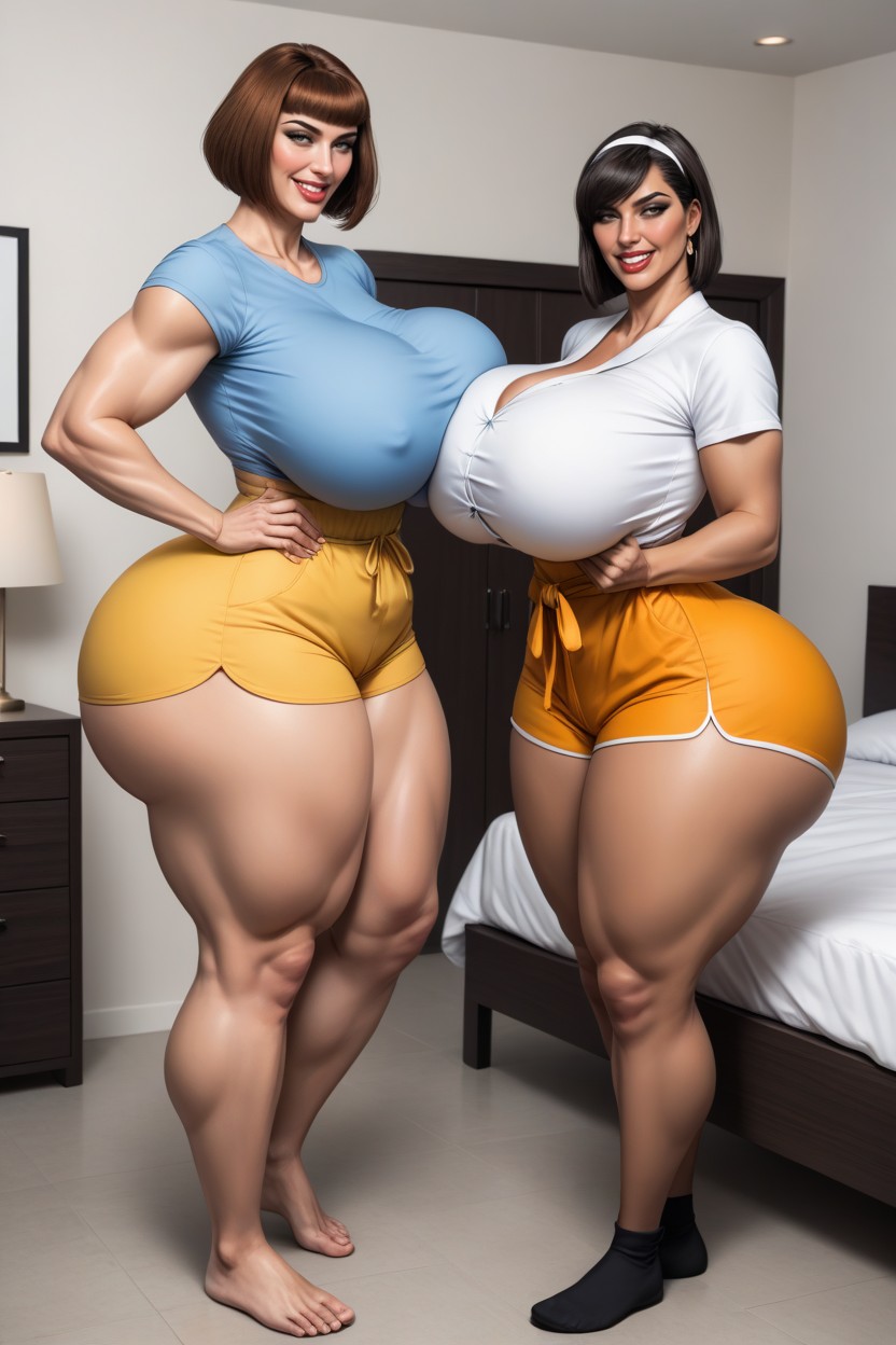 Caliente, 2 Personas, Bata De Baño Porno IA