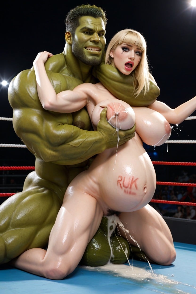 Short Length, Green Huge Cock, Uhd AI Porn