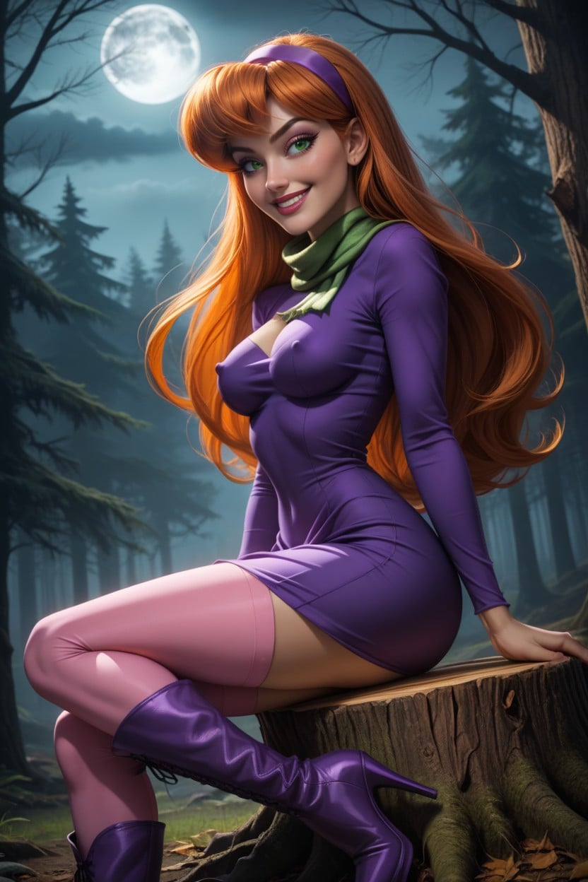 Purple Dress, Athletic, Proper Anatomy Porno IA Hentai