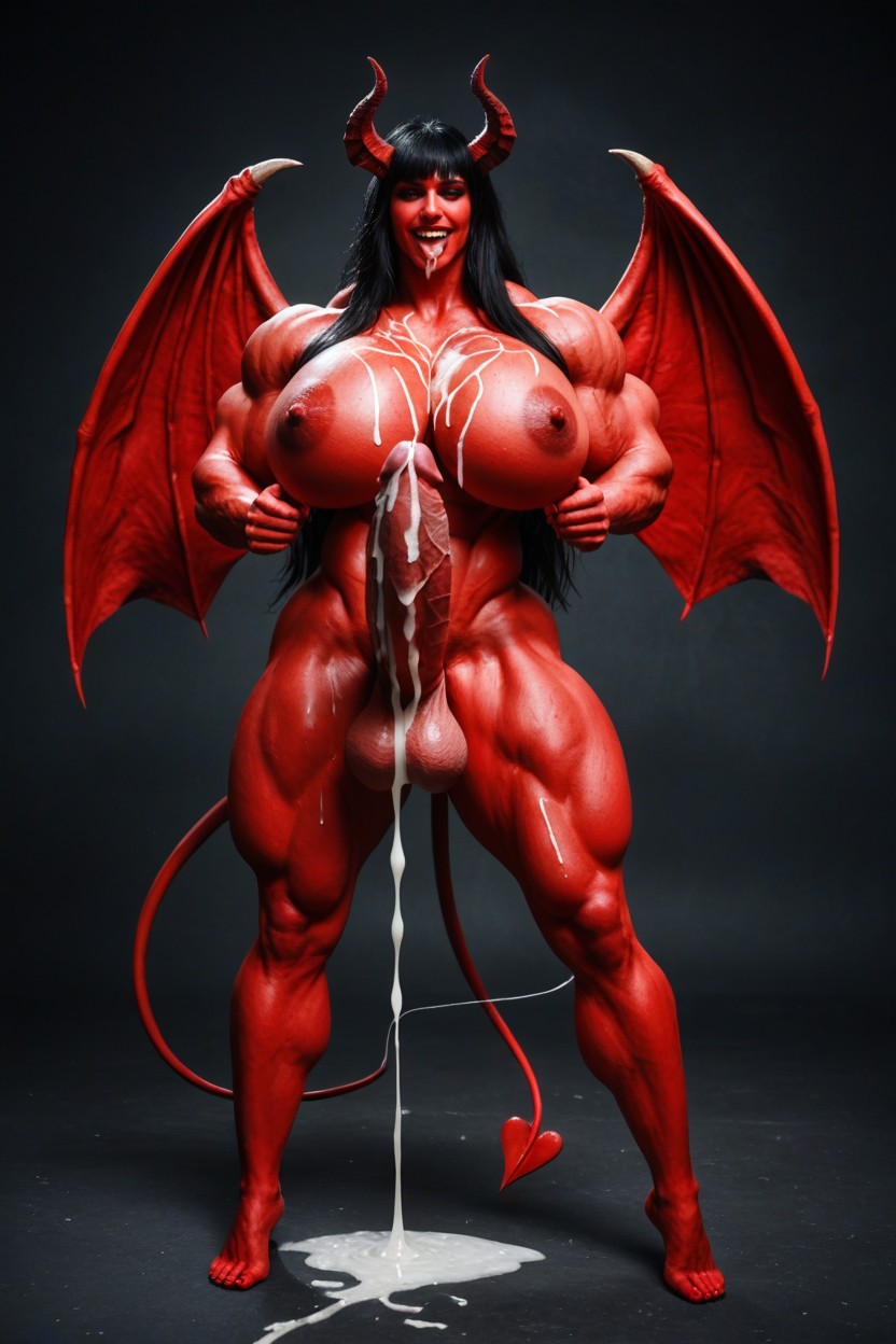 Erection Cock, Hyper Massive Muscles, 赤裸裸 人妖AI黃片