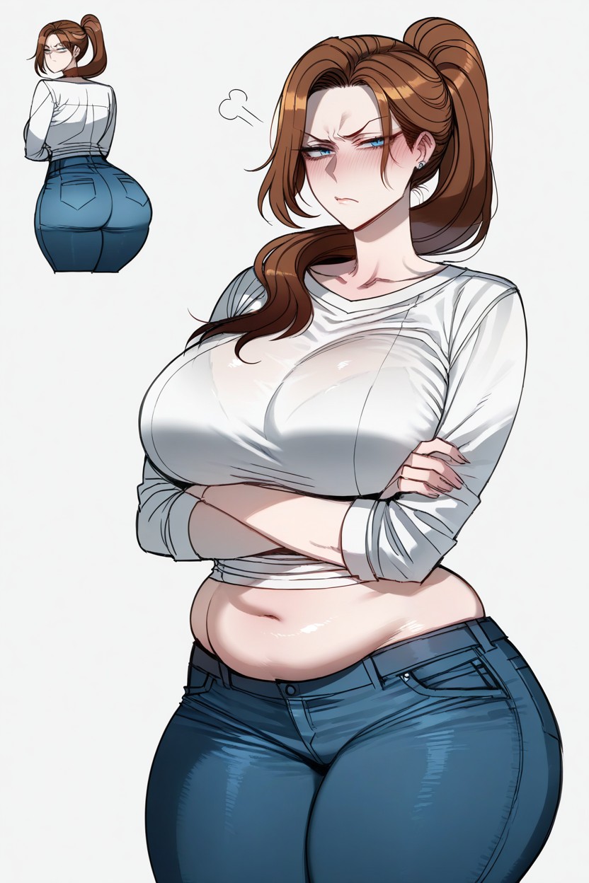 Jeans, Belly, 18+ AI黃漫