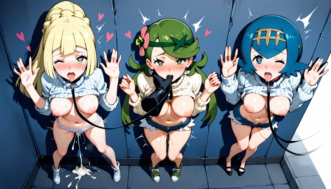 Foursome Sex, フルボディ, On A Leash ヘンタイAIポルノ