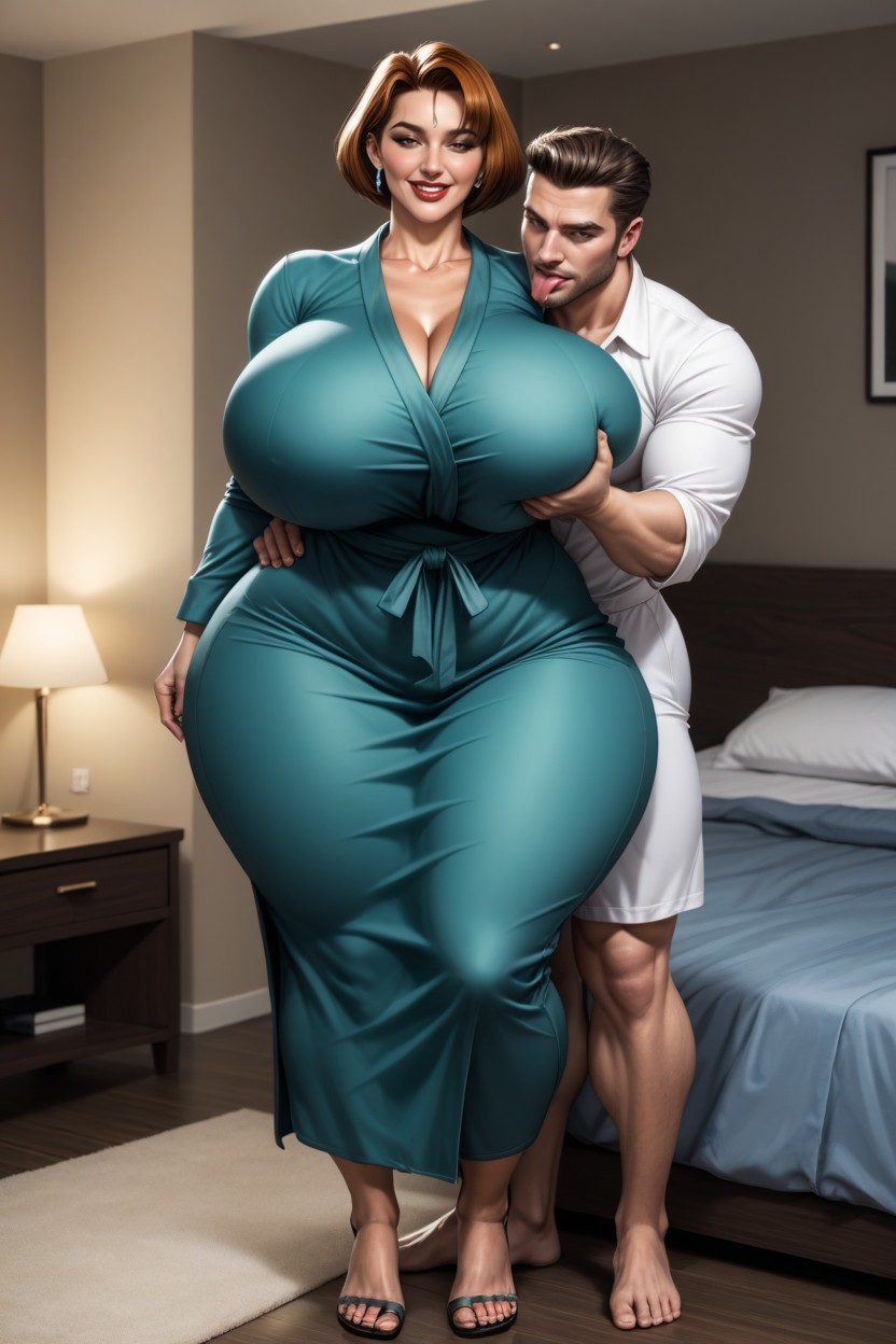 Dark Skin, Shorts De Algodón, Perfect Shapely Figure Porno IA