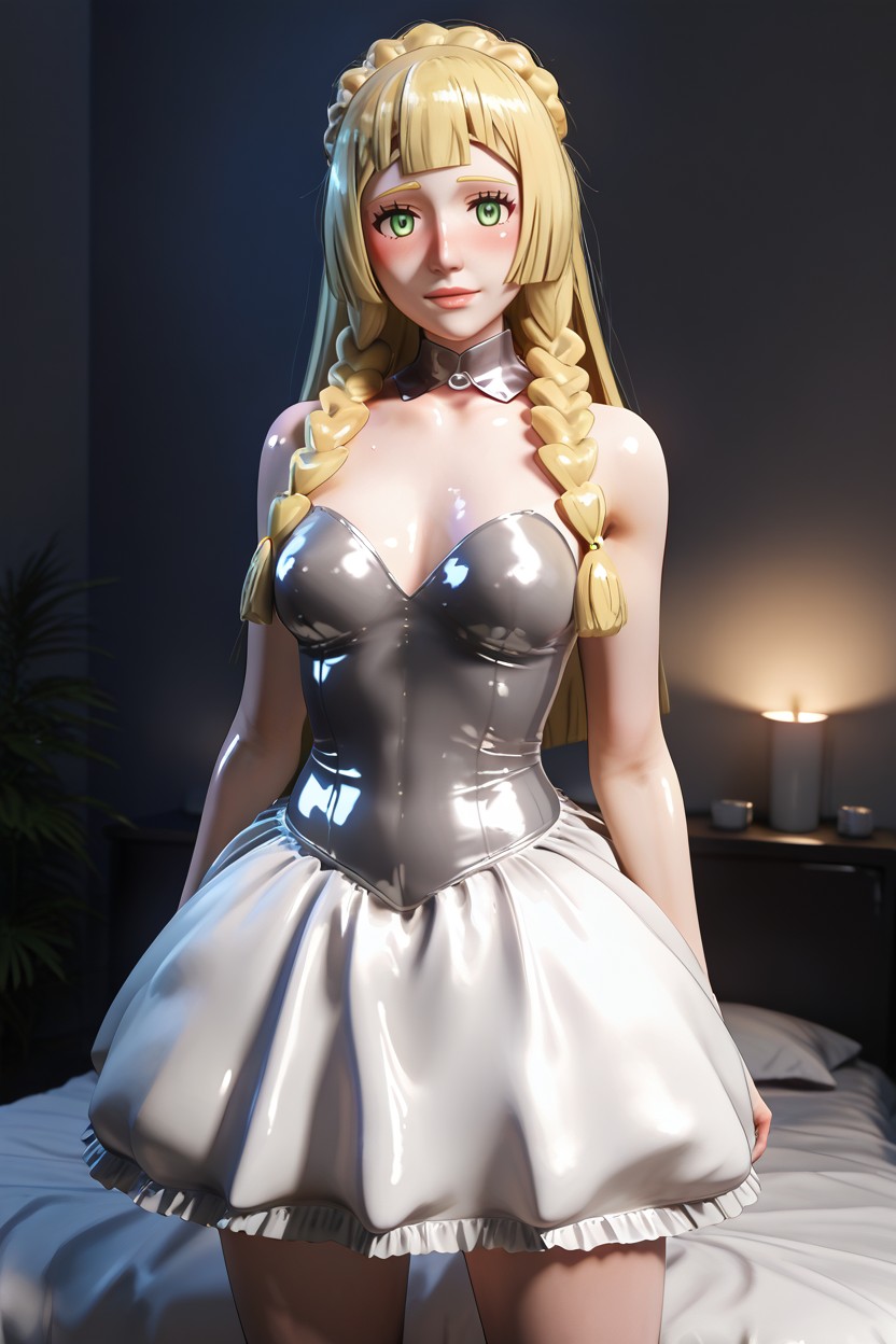 Small Ass, Barbie Sized Woman, Front View AI Porn