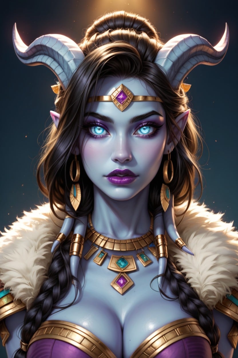 Close View, Blue Eyes, Hdr AI Porn