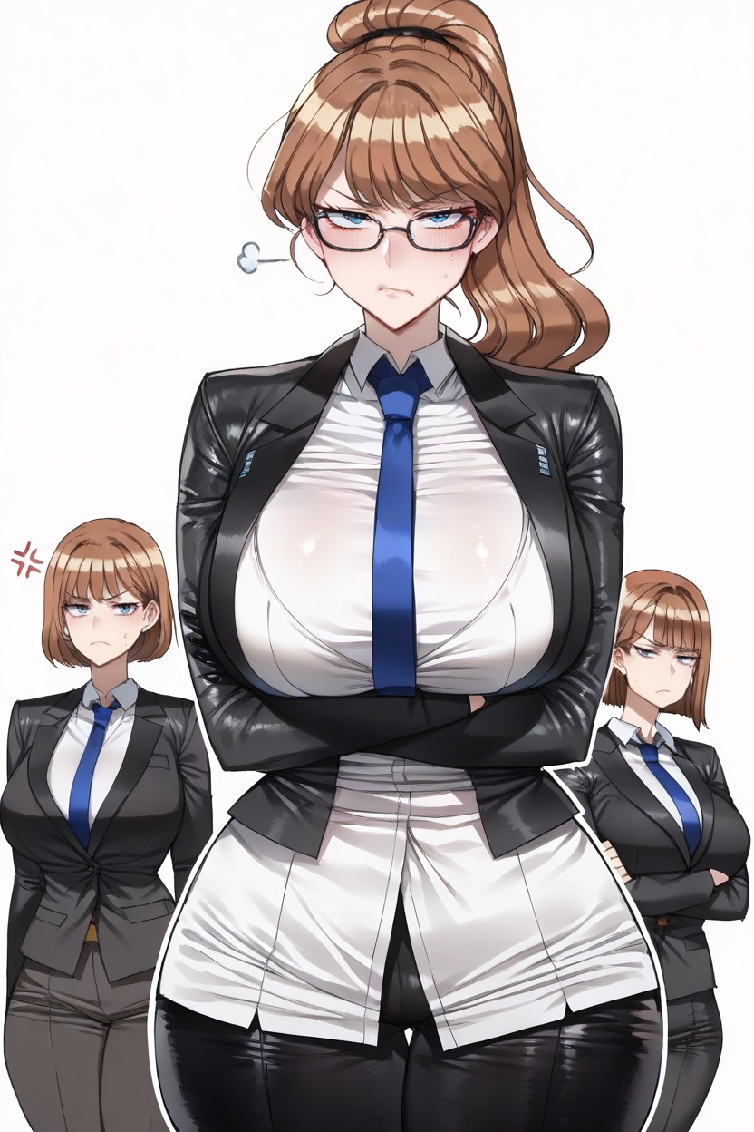 Natural Breasts, 18+, Arms Crossed AI黃漫