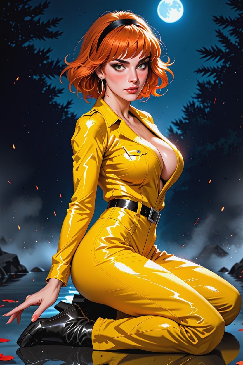 Blushing, Skinny, April O'neil Hentai AI Porn
