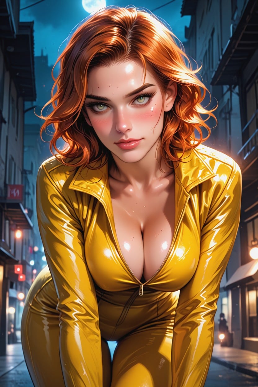 Night, Detailed Face, Skinny Hentai AI Porn
