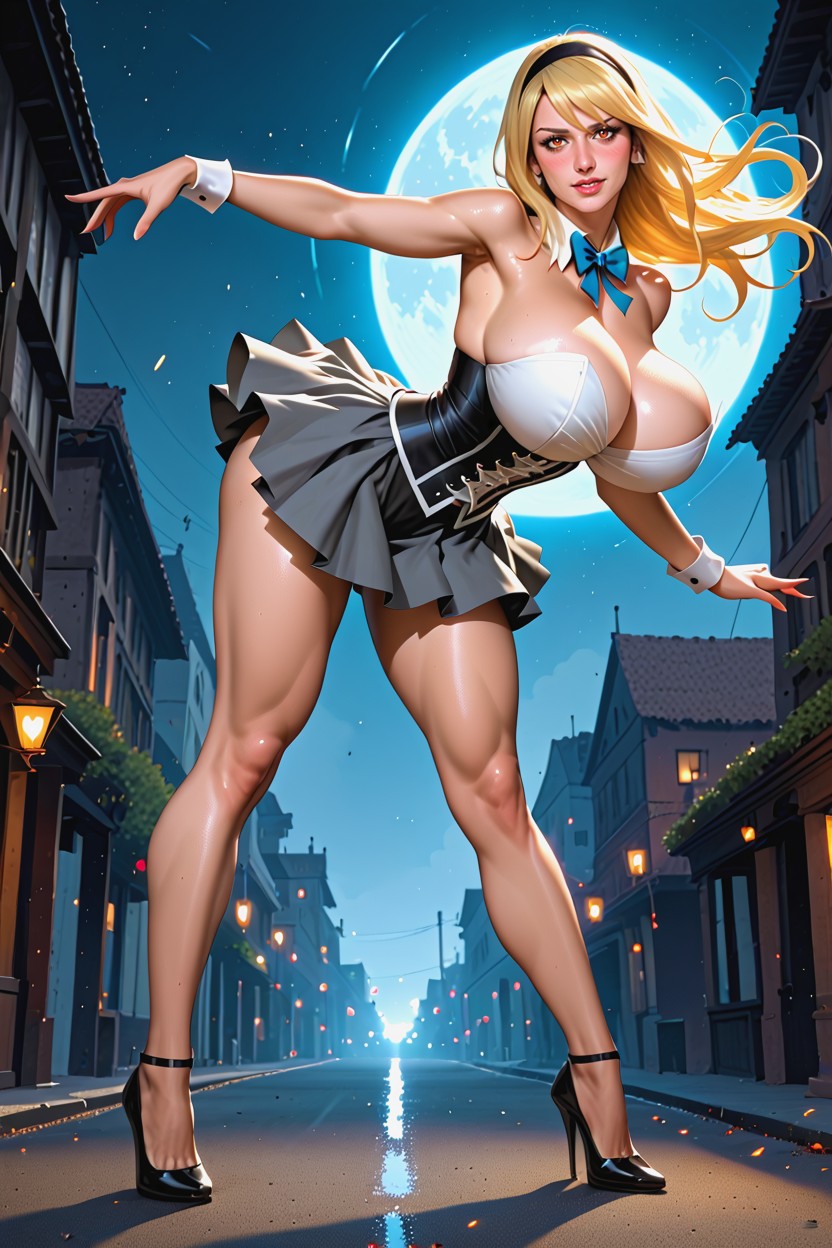 Skirt, Corset, Skinny Hentai AI Porn