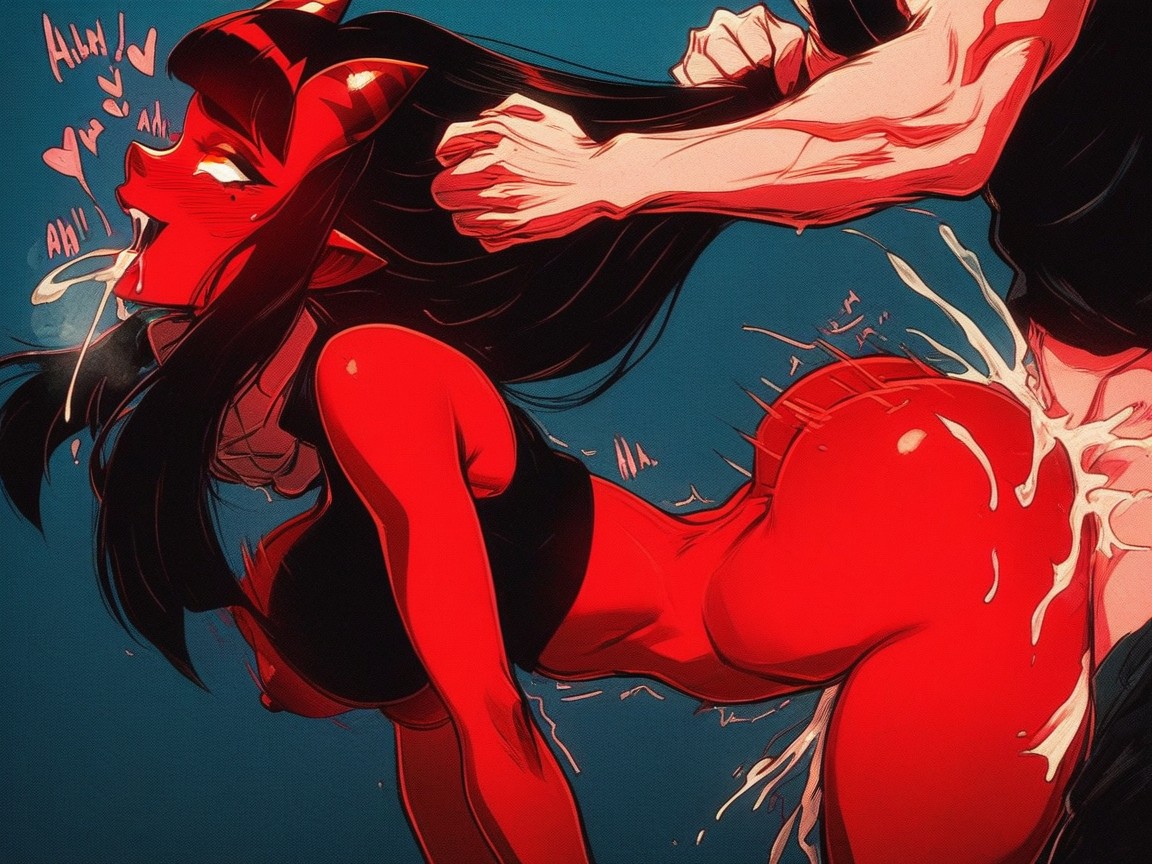 Sex Sounds, Massive Cum, Shaking AI Porn