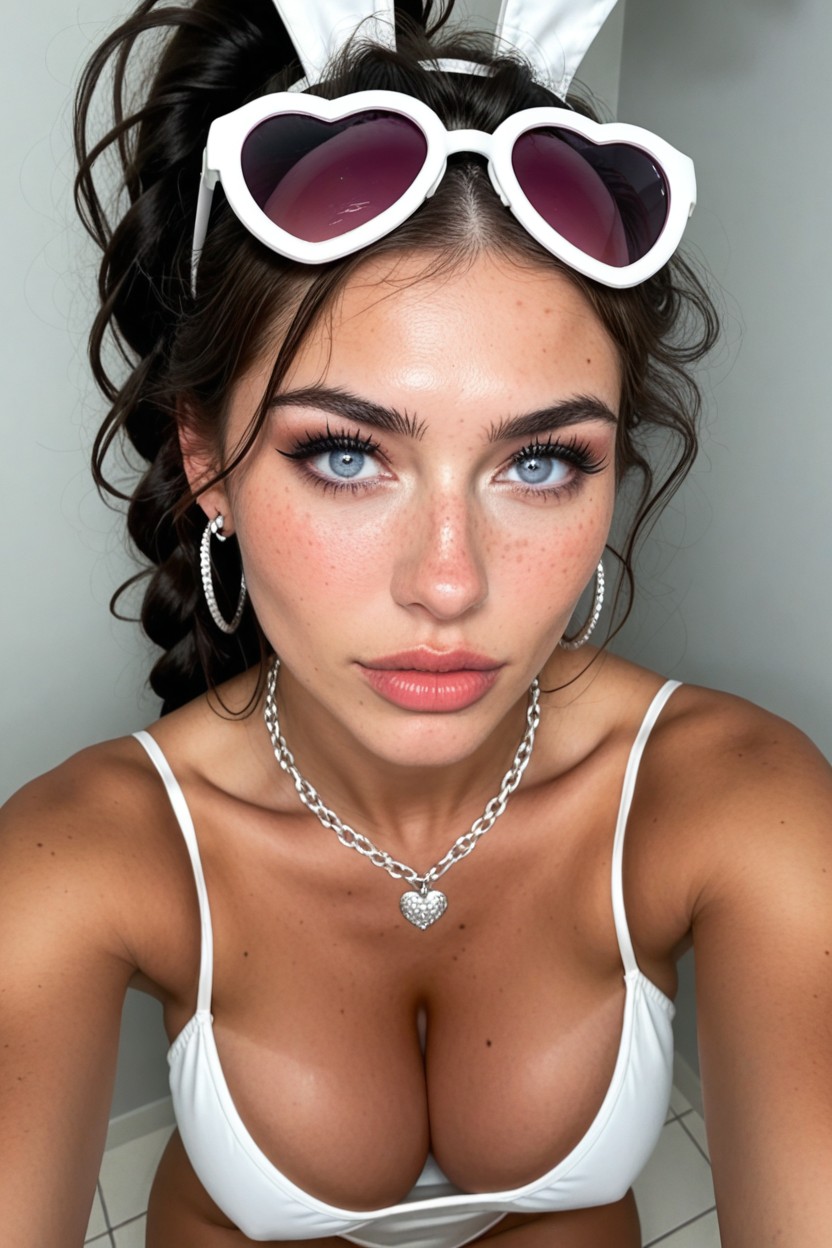25+, Top Down, Hyper Erect Nipples AI Porn