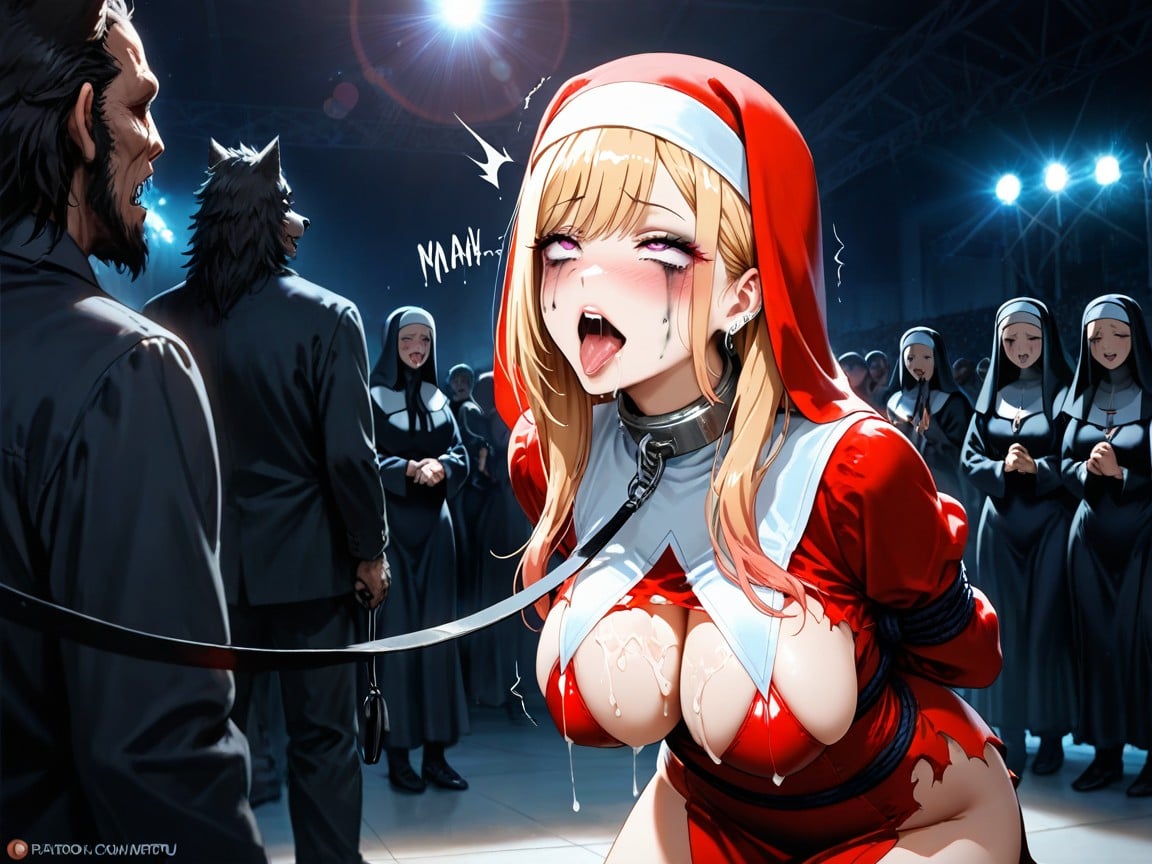 Amazing Quality, Convention Center, Leash Hentai AI Porn