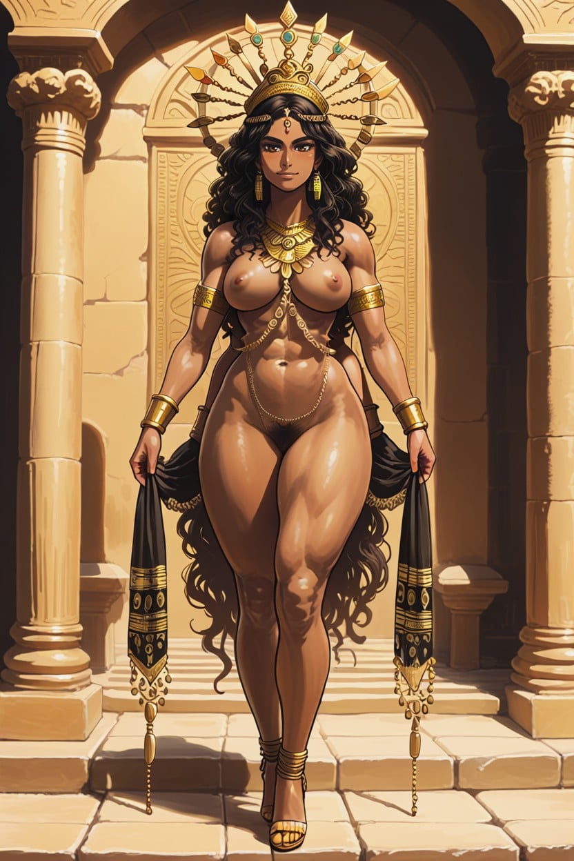 Layered Necklaces Body Chains, 18+, The Hindu Indian Goddess Hentai AI Porn