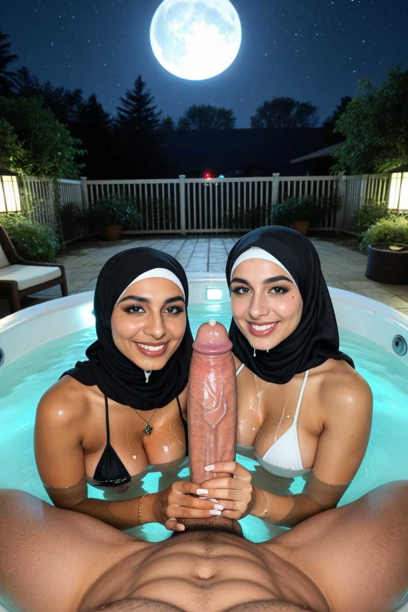 Dripping Skin, Arab, 25+ AI Porn
