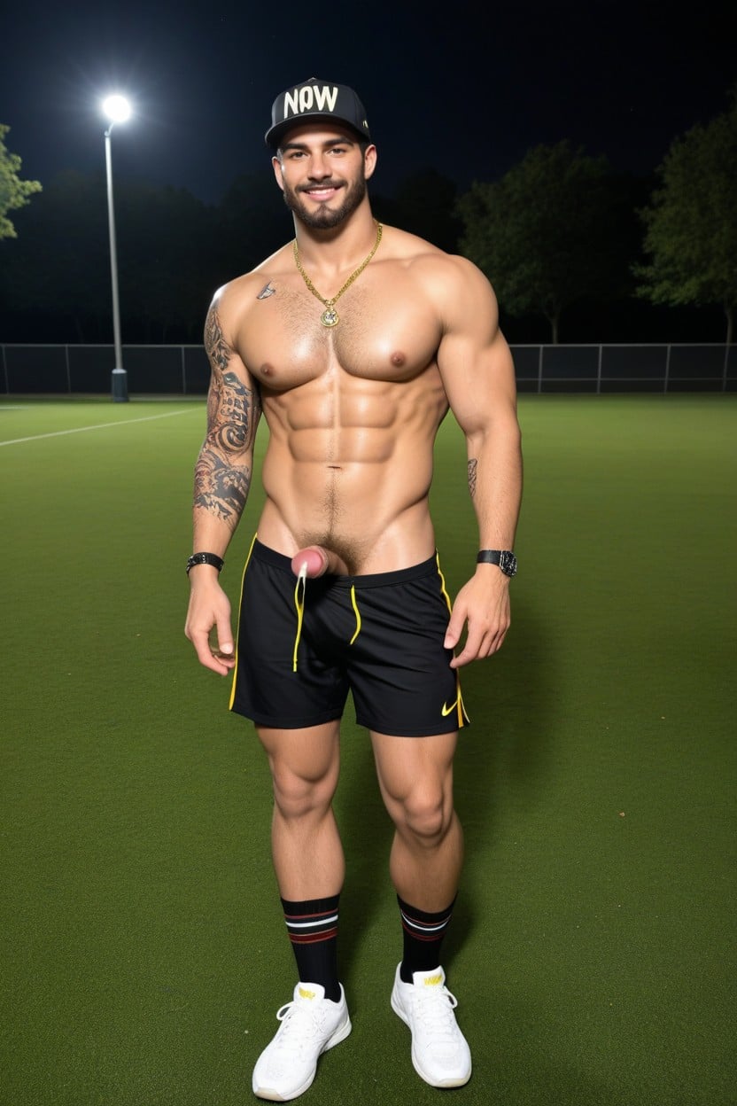 Frat, Shorts Pulled Down, Smiling Porno IA Gay