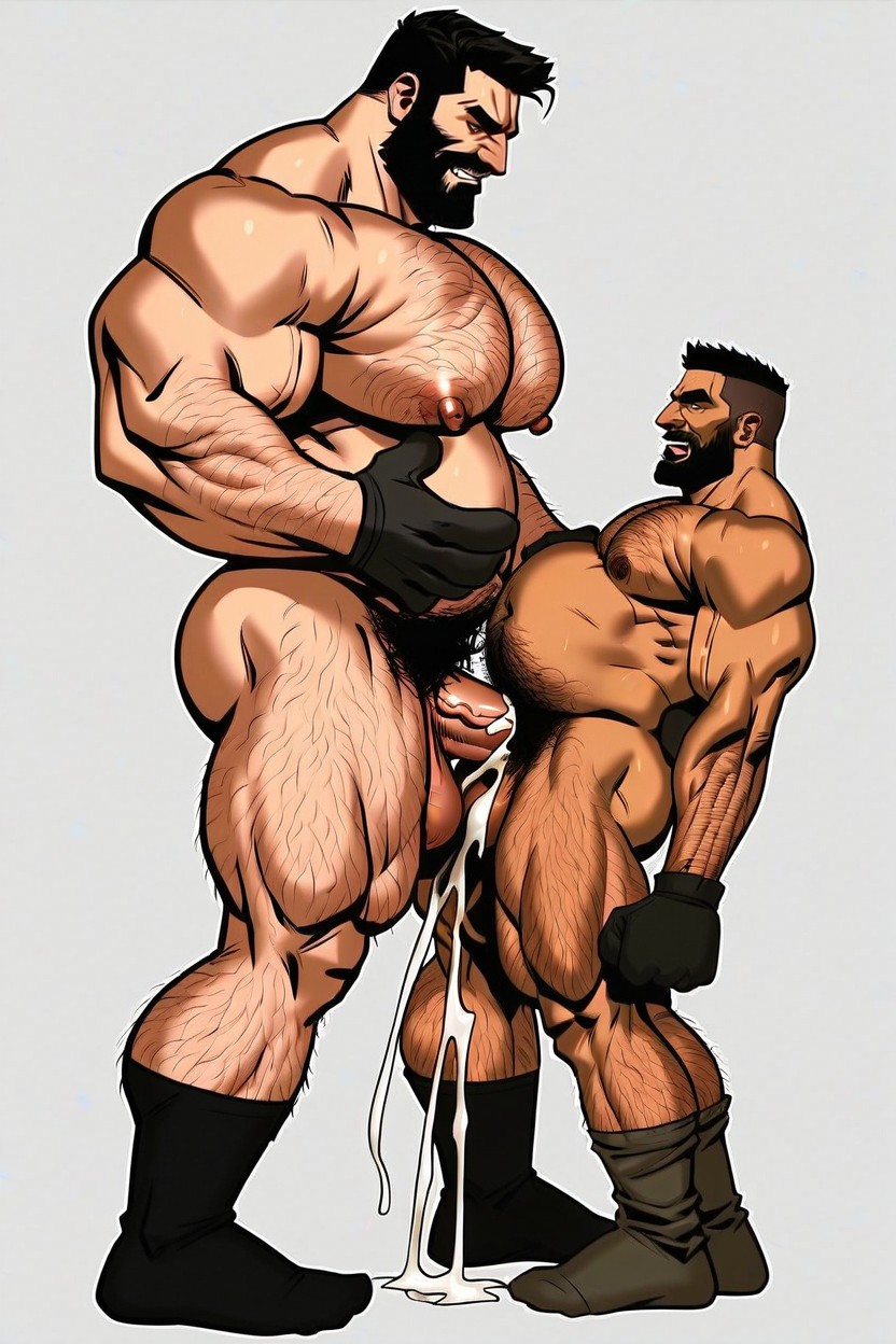 Man With Black Five Toe Socks, Gay Vaginal Sex, Beefy Body Pornografia gay com IA