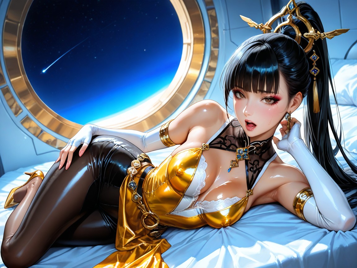 Thick Eyelashes, Eve Is A Korean Woman With Brown Eyes And Black Hair, Mascara Hentai AI Porn