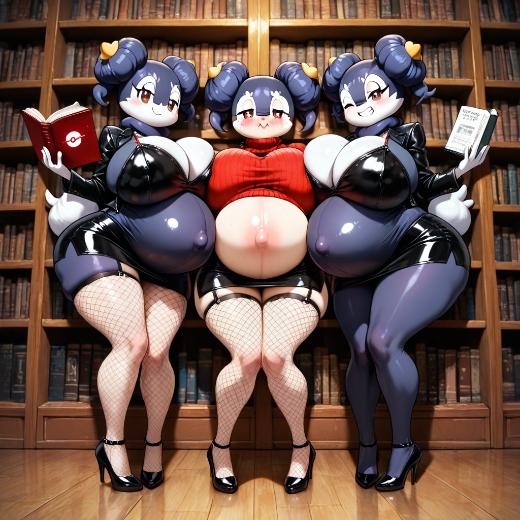 Blushed, Bimbo, Medium Hips AI Porn