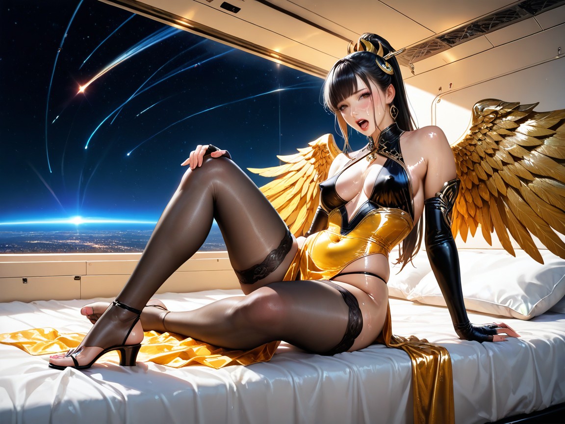 Long Ponytail, Sleek Three-clawed Feet, Moaning Hentai AI Porn