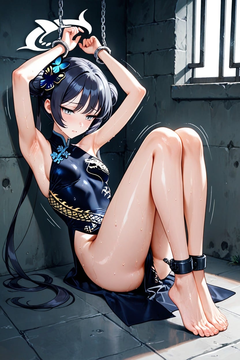 Bounce Lines, Handcuff, Dynamic View Hentai AI Porn