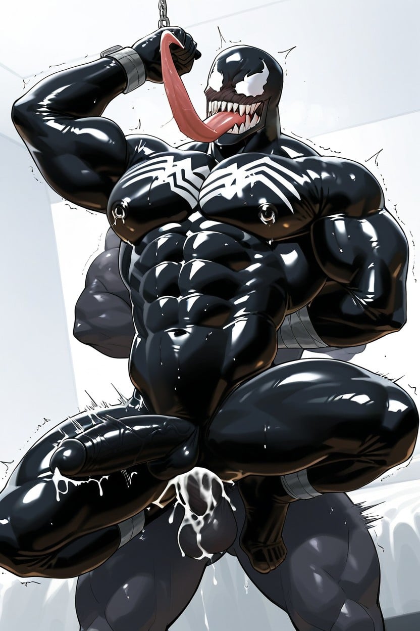 Venom Fucked Latex Body Man, Pulsing Shoulders, Latex Face AI同性戀黃片
