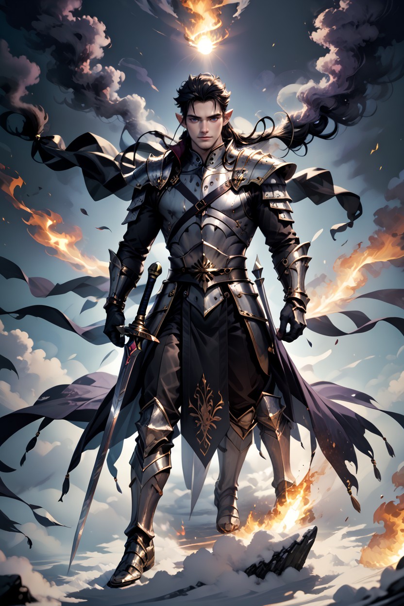 18+, Wrists, A Dark Elf Male Hentai AI Porn