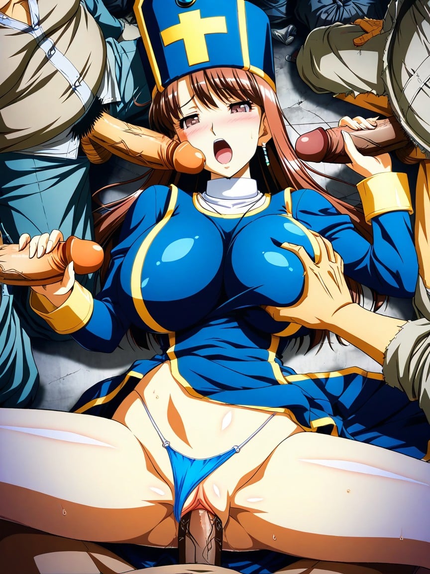 Wearing Costume, Shock, Side View Hentai AI Porn