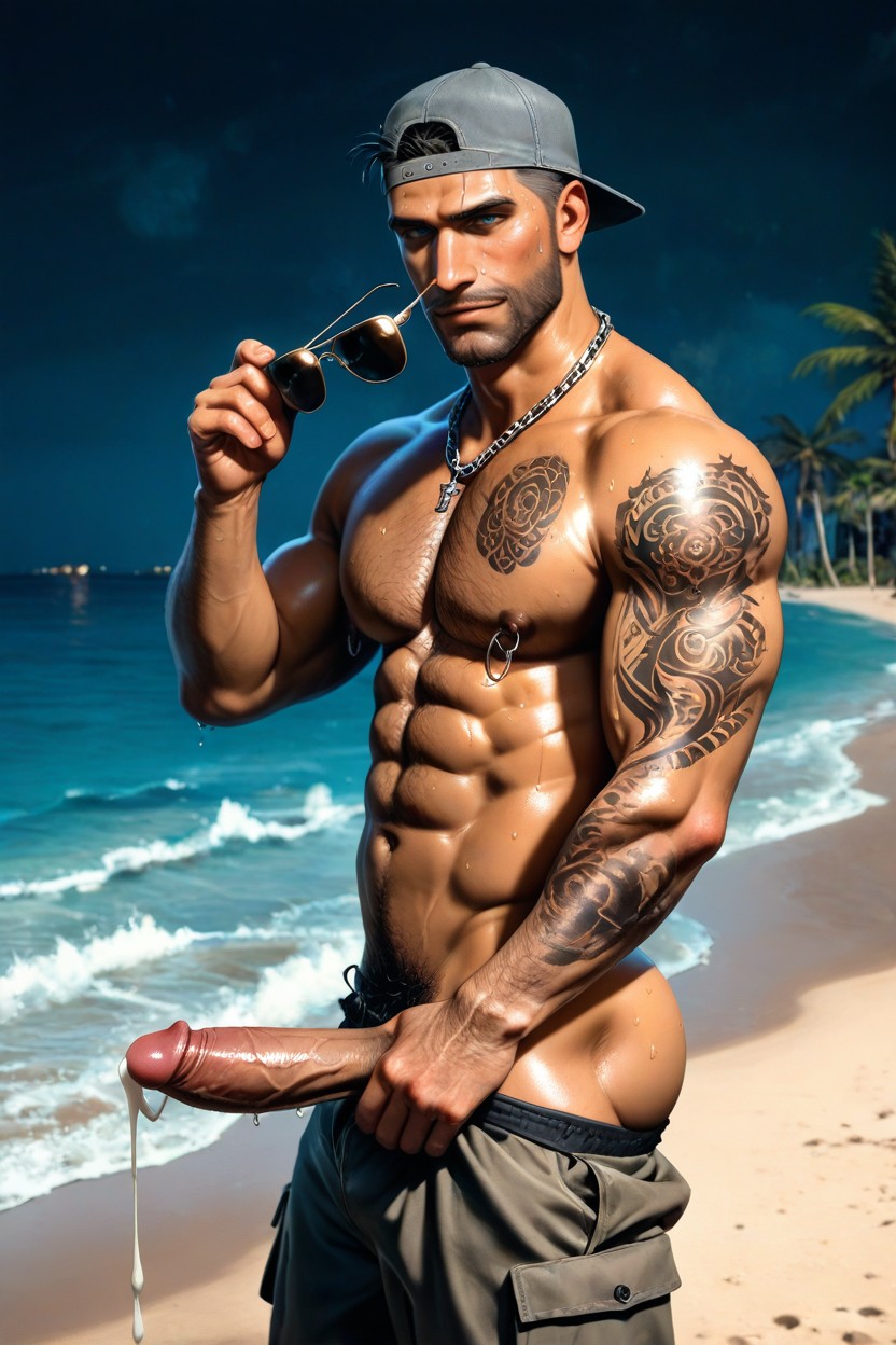 Thick Eyebrows, 1 Persona, Solo Porno gay IA