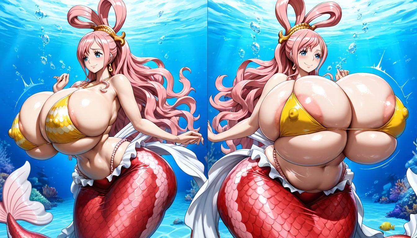 Ass Bigger Than Body, Soft Squishy Breasts, Breasts Covering Torso AI Porn
