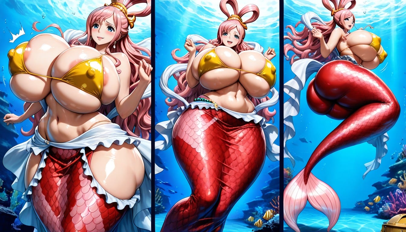 Wide Heavy Breasts, Gigantic Colossal Breasts, Ass Bigger Than Body AI Porn