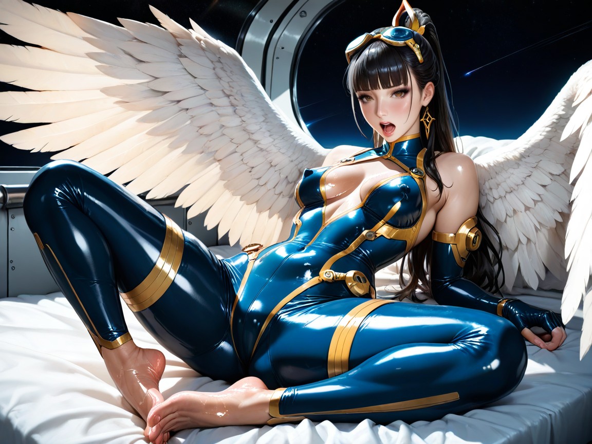 Ultra Quality, Massive Eyes, Straight Ponytail Hentai AI Porn