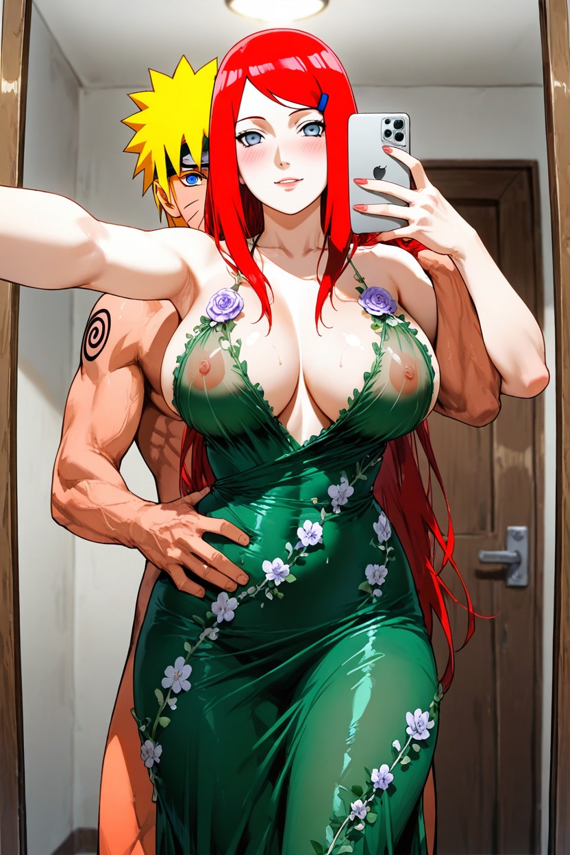 Ample Bosom, Blue Eyes, Hair Hair Hentai AI Porn