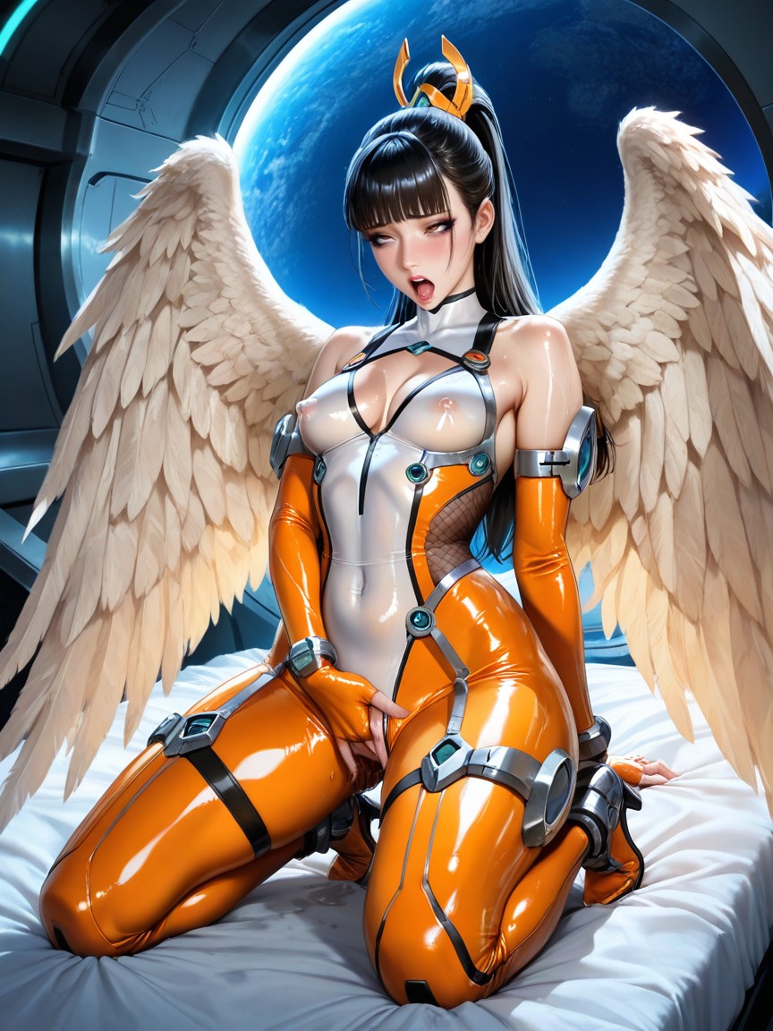 Horny, Night Upper Atmosphere On The Edge Of Space, Realistic Hentai AI Porn