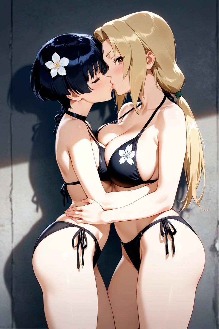 Studio Lighting, Sloppy Kissing, Pose Hentai AI Porn