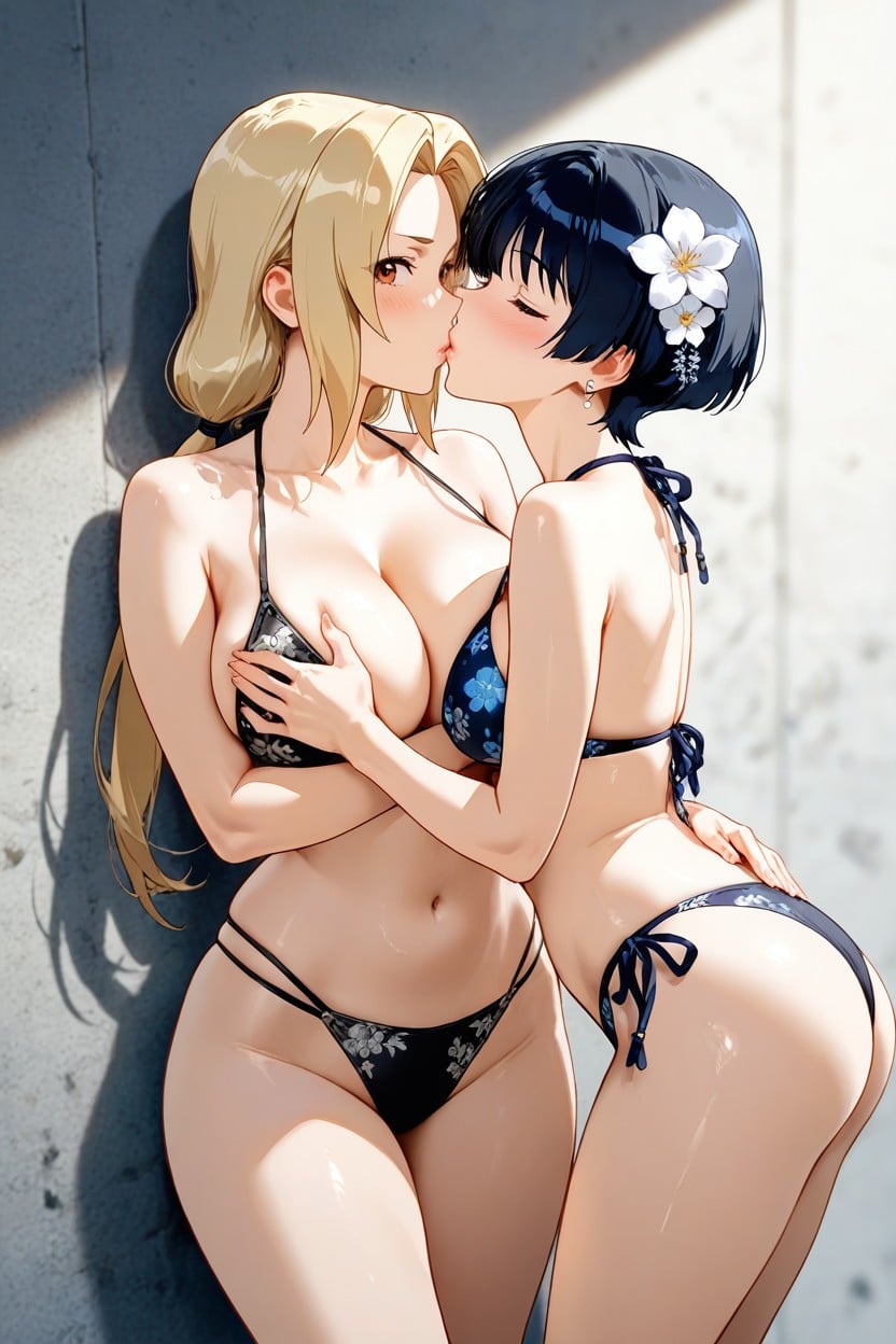 Shot With A Shallow Depth Of Field, Sloppy Kissing, Expression Hentai AI Porn