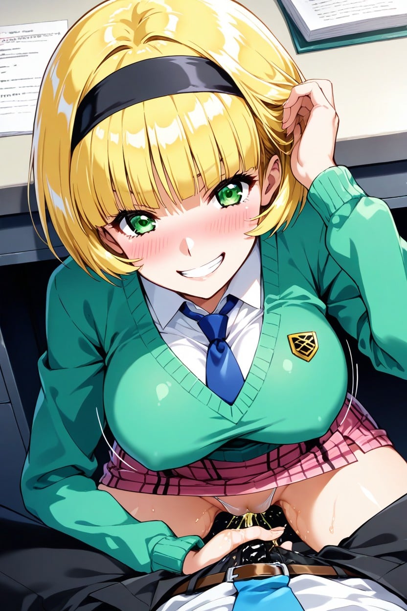 Golden Piss, 25+, Pink Skirt Hentai AI Porn