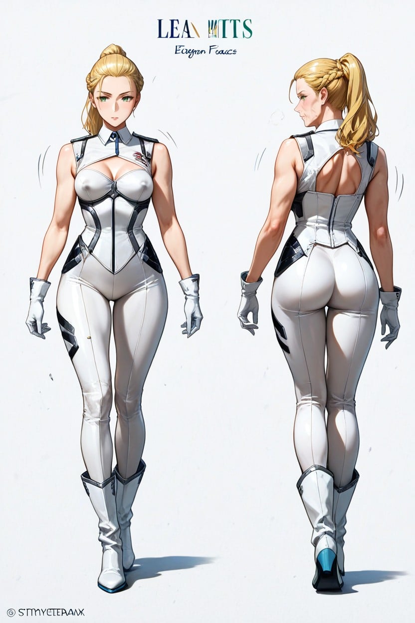 Green Eyes, 18+, Neckline Left Side Hentai AI Porn