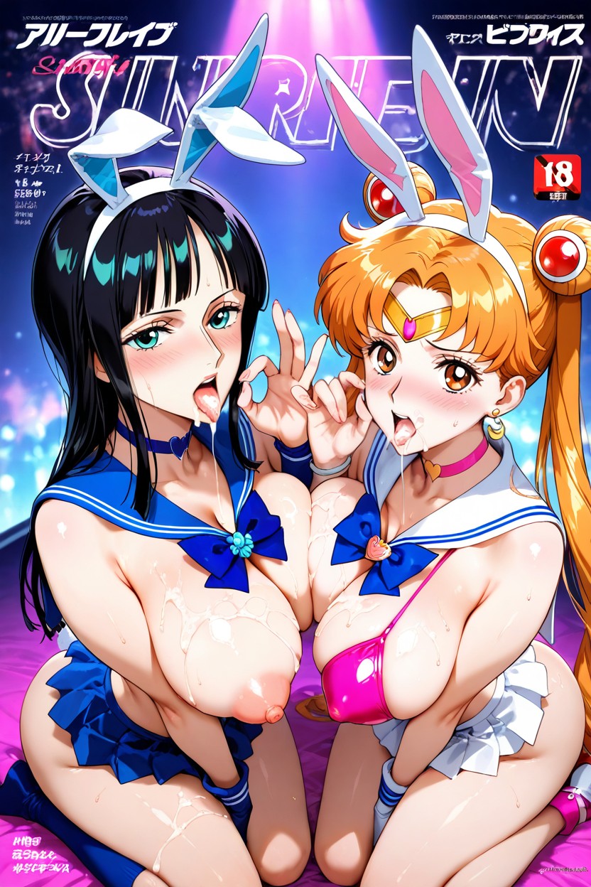 Fellatio Gesture, Thigh-high Socks, Nico Robin Hentai AI Porn