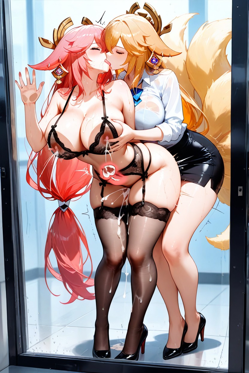 Full Body, Head Thrown Back, Large Breast Hentai AI Porn