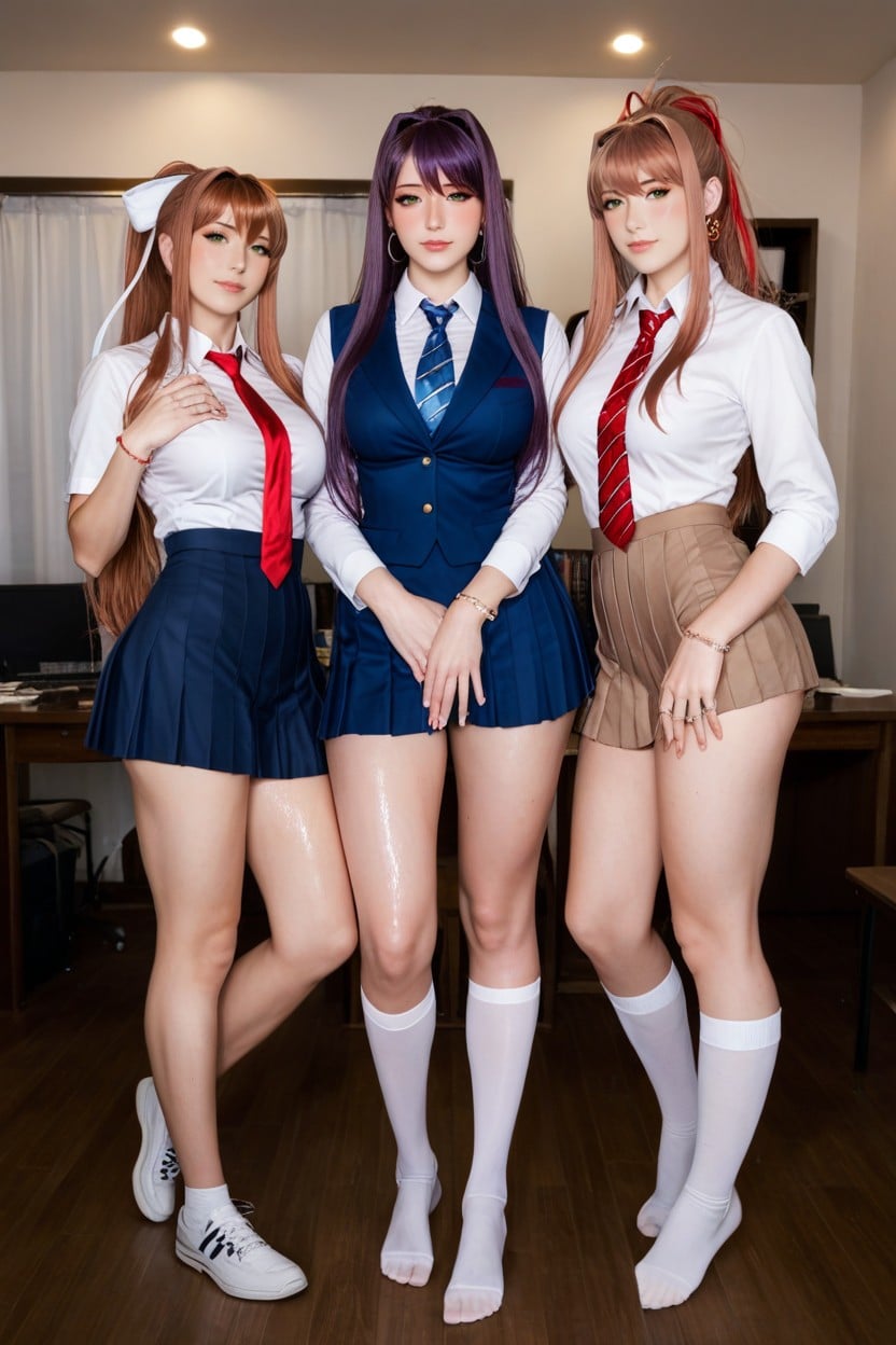 Wet Shiny Skin, Cosplay, Sexy Body AI Porn