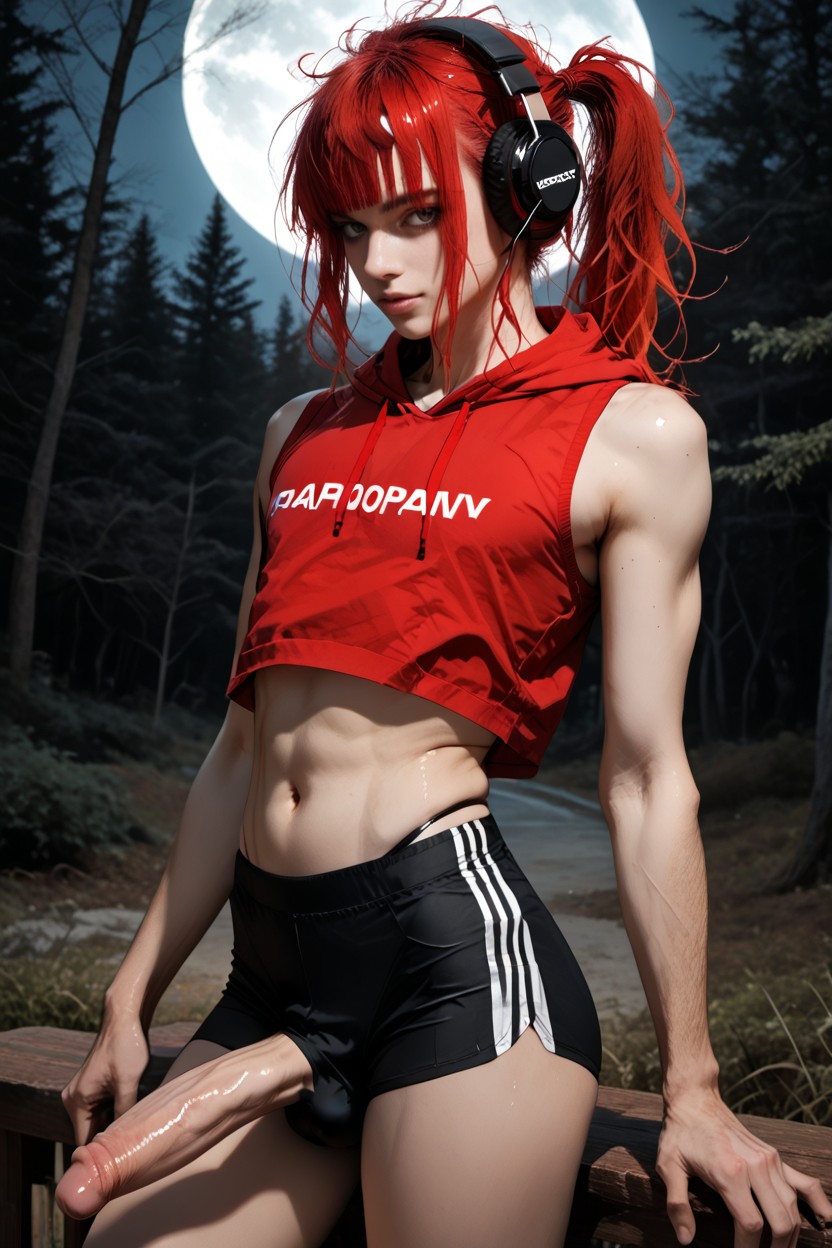 Cheveux En Bataille, Detailed Balls, Moon Porno IA Gay