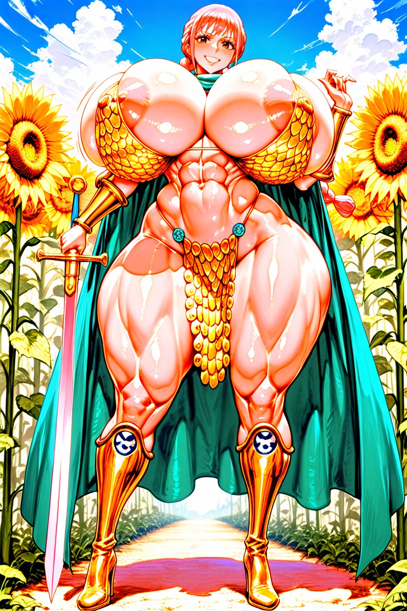Princess Rebecca From One Piece, Sexually Suggestive Pose, Extremely Horny Face AI Porn