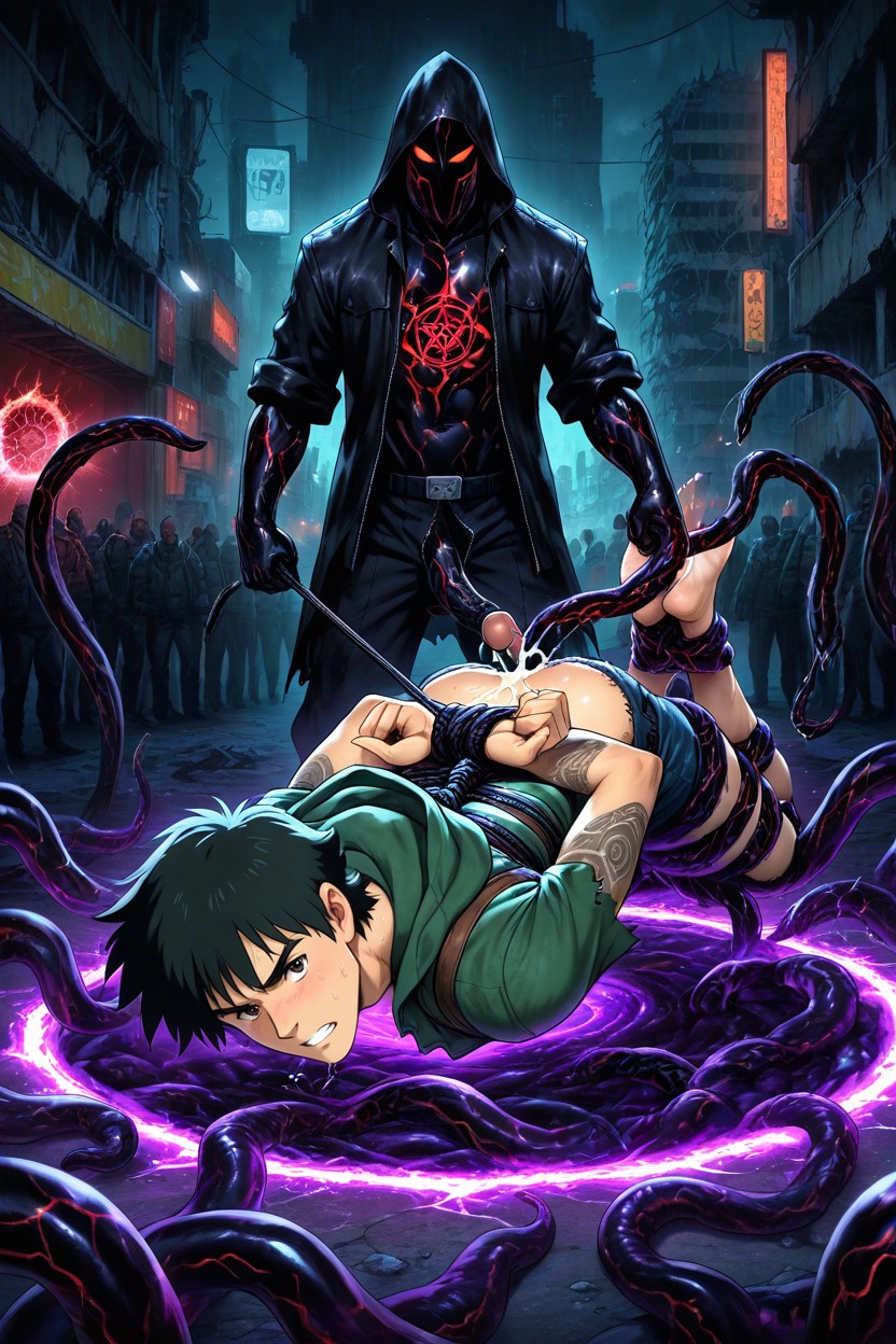 バスケットボール, Hogtied, 半袖 ゲイAIポルノ